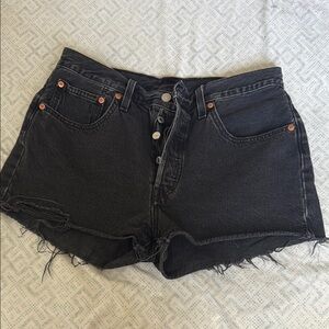 Levi's Black Jean Shorts for Women
